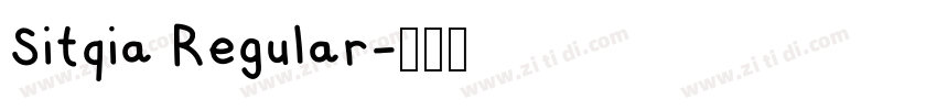 Sitqia Regular字体转换